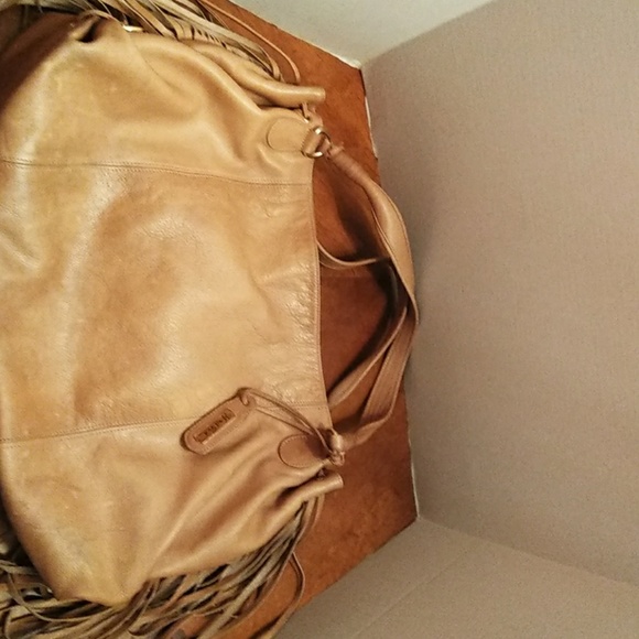 ZINA EVA LEATHER HOBO FRINGE PURSE - Picture 6 of 8